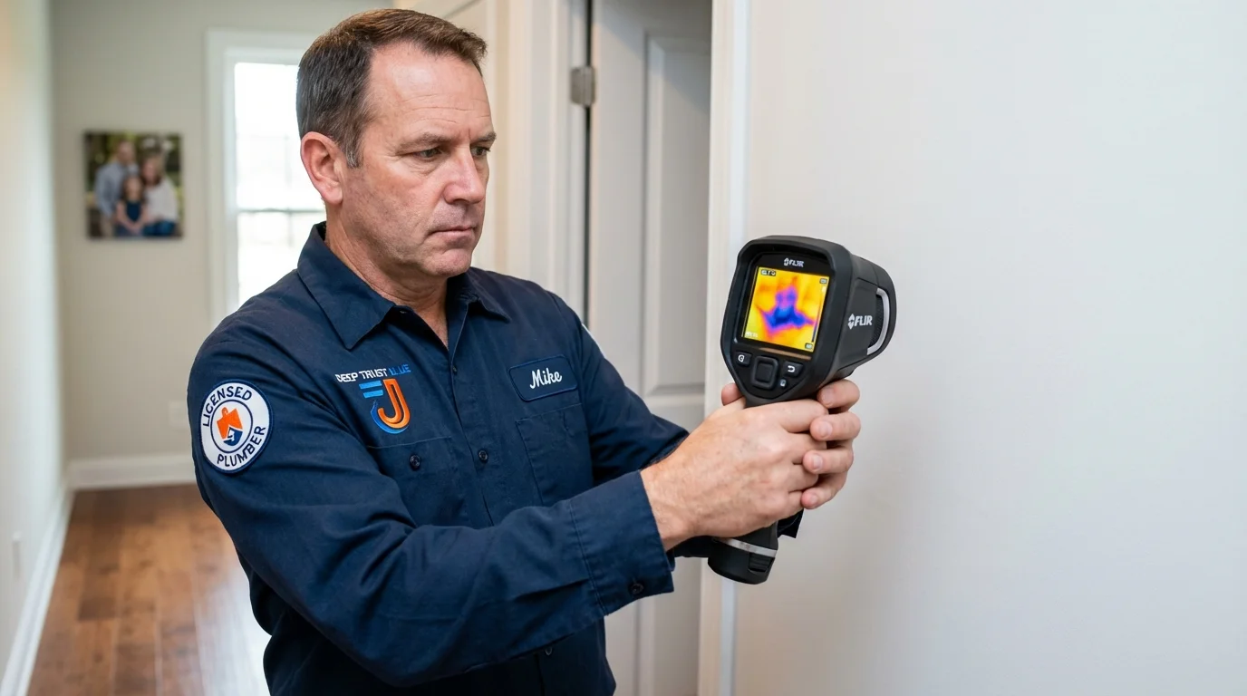 Thermal imaging leak detection by Johns Plumbing LLC in Bellville